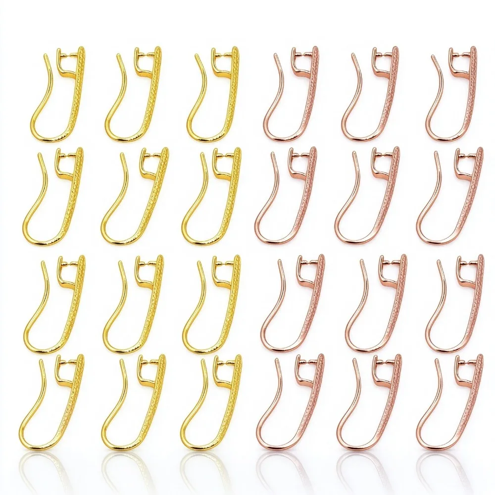 800Pcs U Shape Earring Hook Gold and Rose Plated French Ear Wires Open Dangle  Findings for DIY Earring Making
