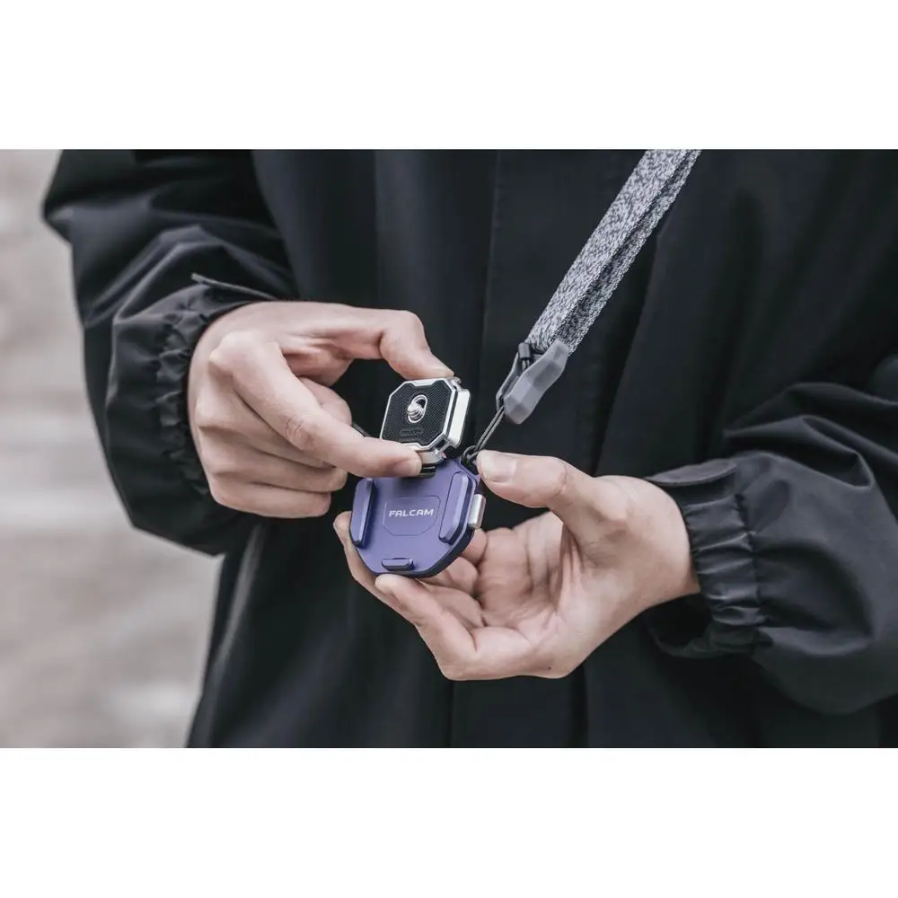 طقم حزام الكتف FALCAM F38 سريع الإصدار V2 أرجواني، مشبك كاميرا للالتقاط للكاميرا إلى حزام الكتف-FALCAM F38 3142 V2 P