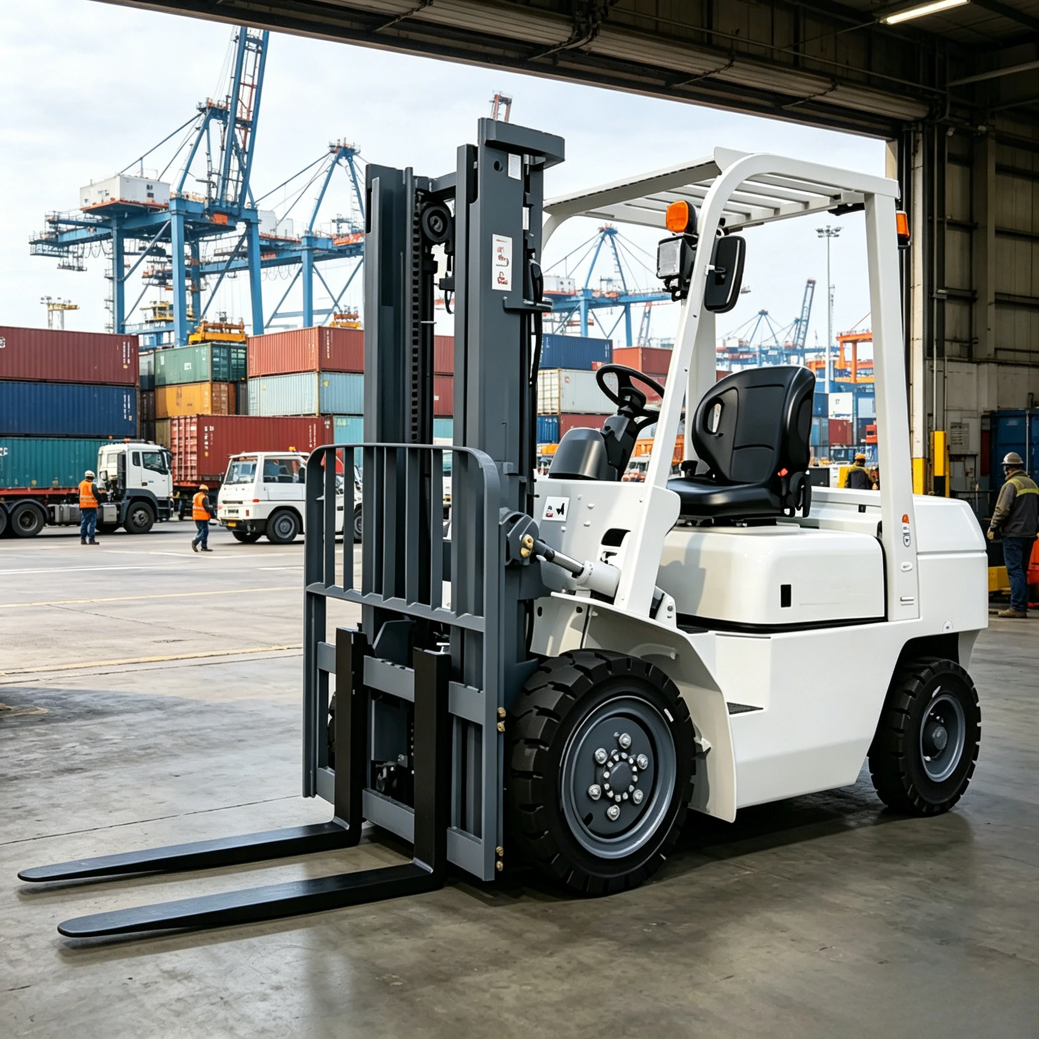 2.5 Ton Electric Forklift 2500kg Capacity Lithium Battery Forklift Truck for Warehouse Factory Industrial Heavy Duty Use