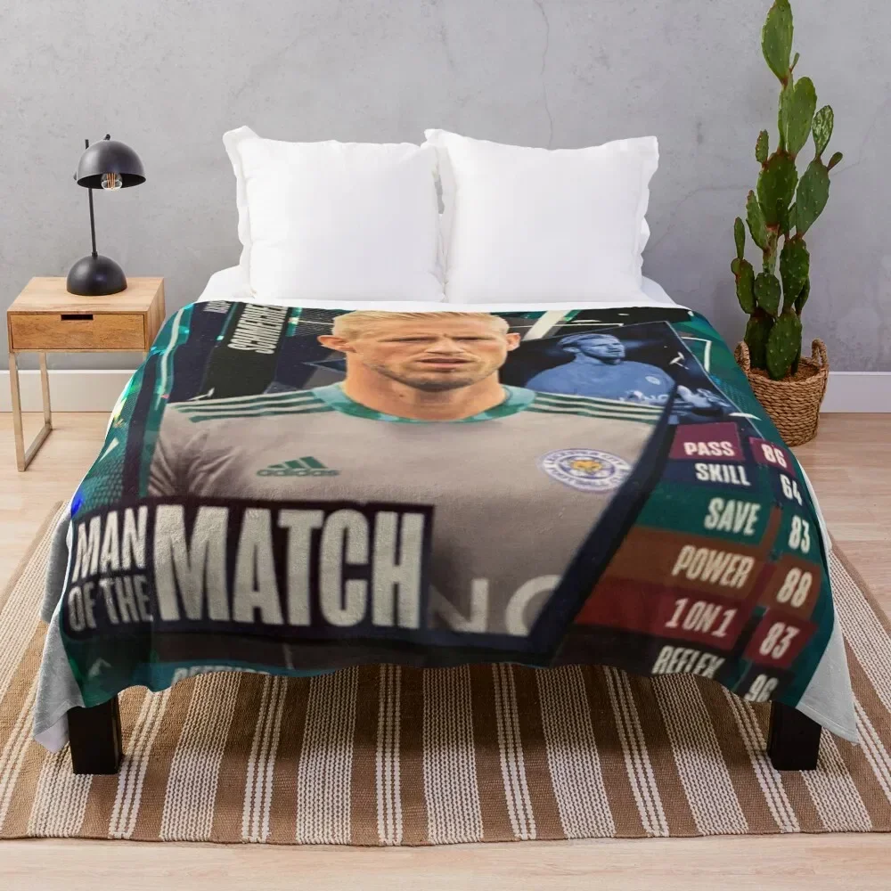 

kasper schmeichel. Throw Blanket warm for winter Plaid Furrys Blankets