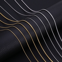 HIYEE Snake Chain Necklace Mix And Match For Women Men Stainless Steel Snake Twist Long Collar High Polished Non Fade