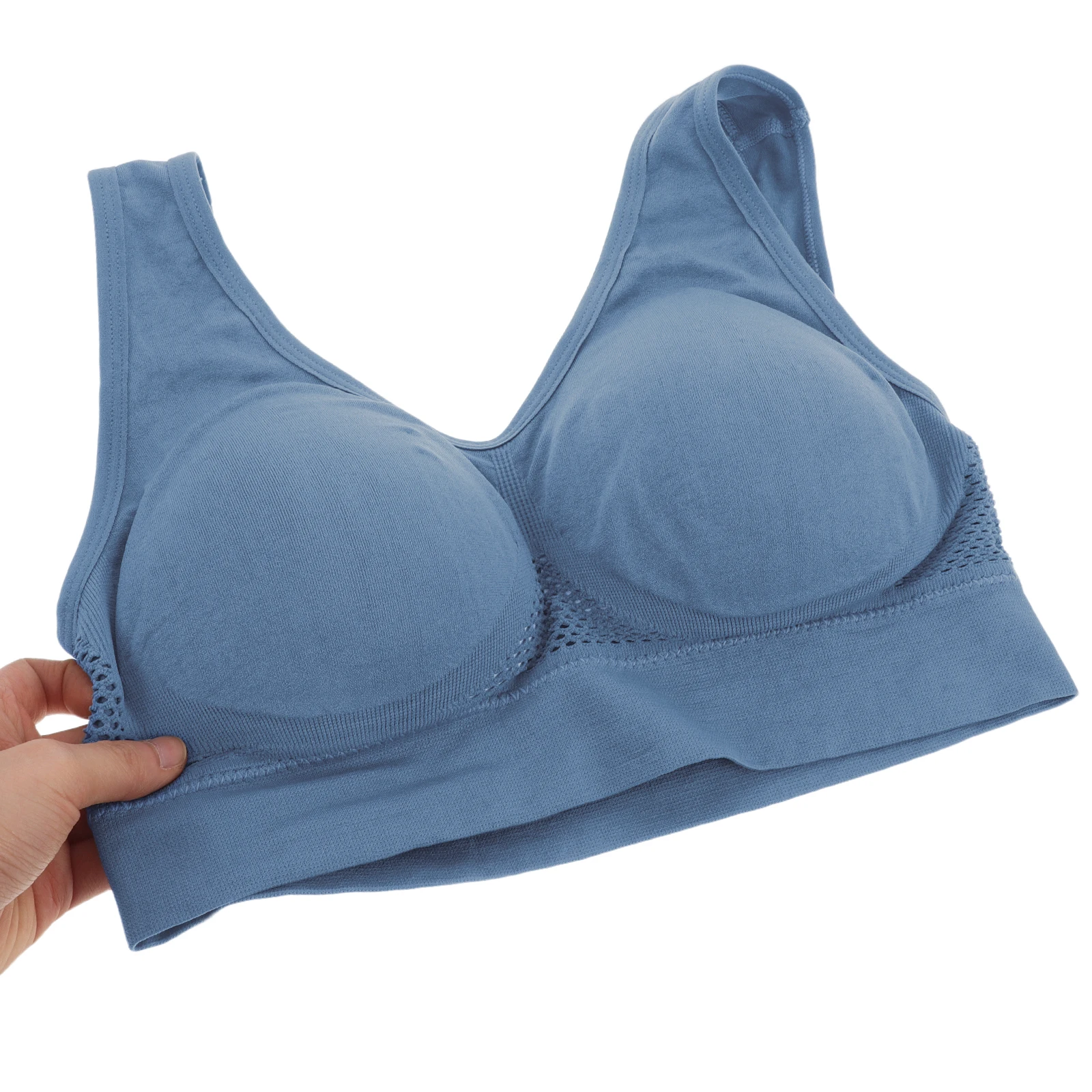 

Breathable Sports Bra for Women High Support Anti Sagging Running Yoga Gym Workout Fitness Underwear Soft Chinlon Material