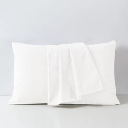 100% Cotton Pillowcases Pillow Covers Protector Envelope Closure Standard Queen Pillow Cases Soft and Breathable,2 Pcs