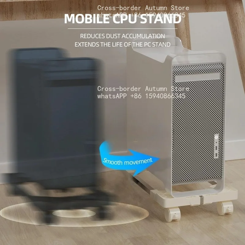 Computer Stand for Desktop Tower Fits Most PC Gaming Desk Accessories Pc Floor Riser Stand Adjustable Mobile CPU Stand