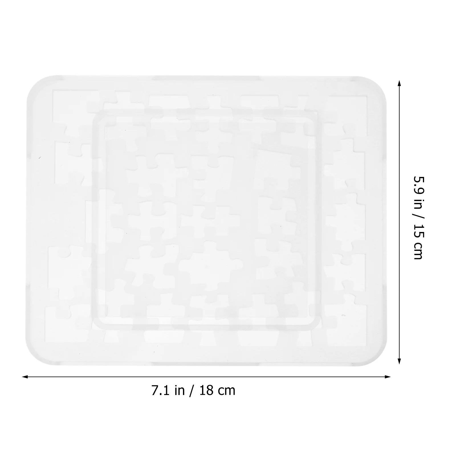 قالب ألغاز هندسي من السيليكون قابل لإعادة الاستخدام غير لاصق يمكنك صنعه بنفسك قالب راتنجات الايبوكسي لصب الحرف اليدوية سهل التشكيل ومتين