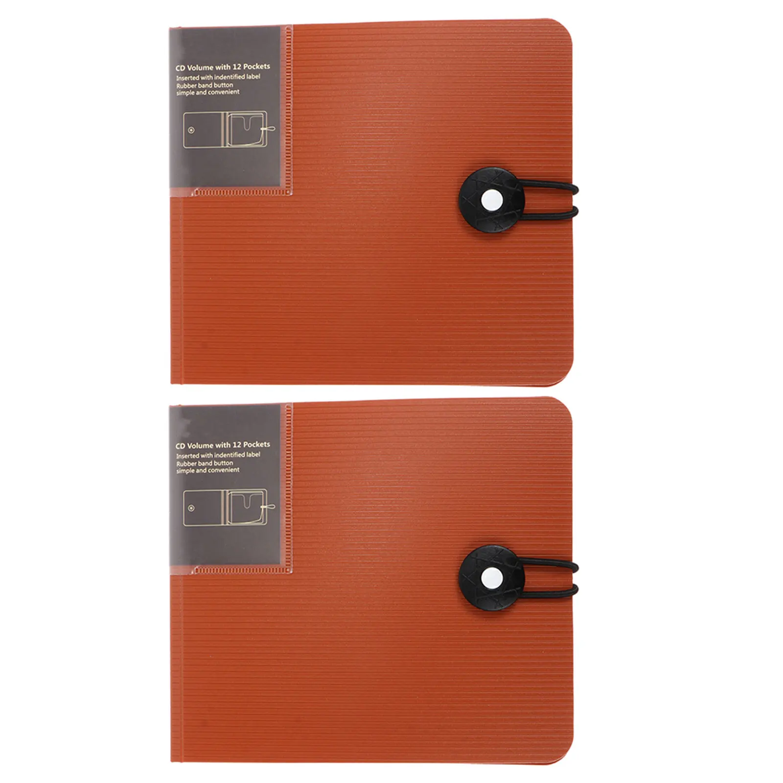 

2 Pcs CD Storage Case PP Protective DVD Organizer Bag Disc Holder Scratch Resistant Portable CD Book Storage