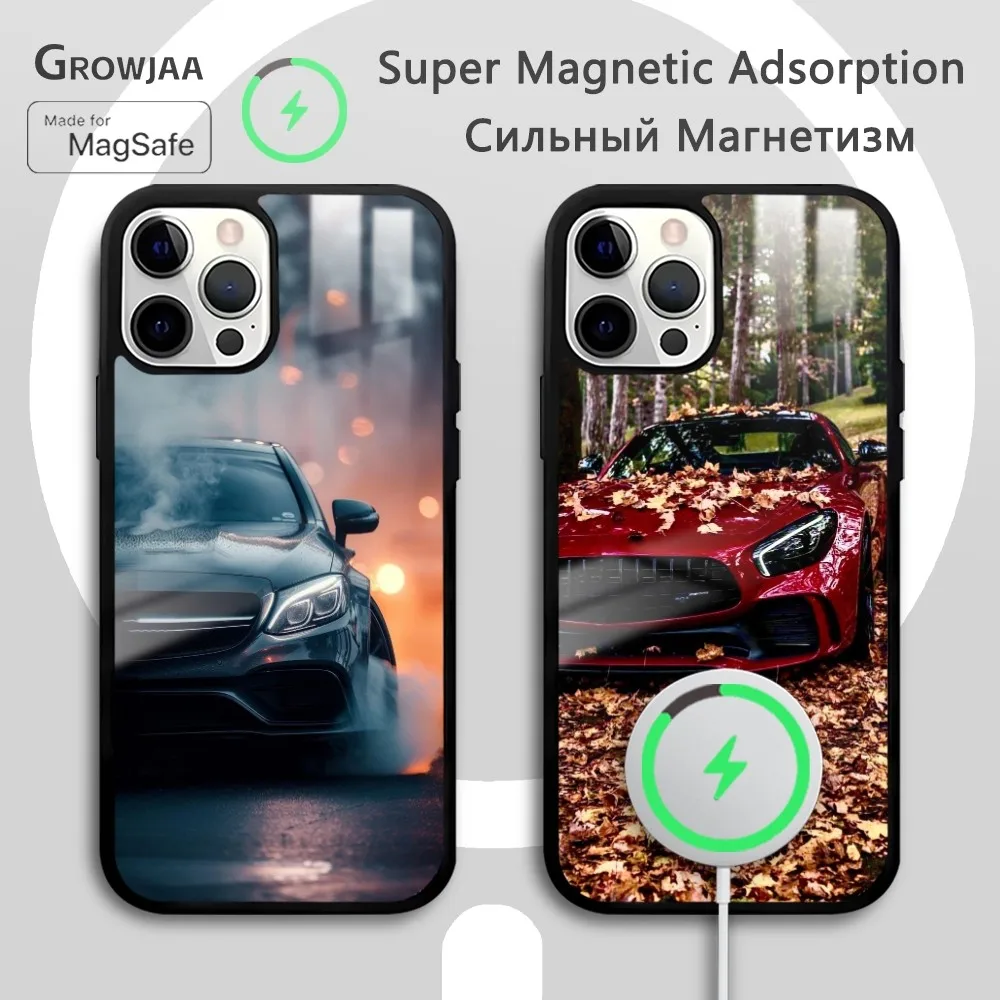 M-Mer-cedES-A-Amg Gt 63s B-BenzS Phone Case For IPhone 16 15 14 13 12 11 Pro Max Plus Mini Magsafe Mirror Wireless Magnetic Fund