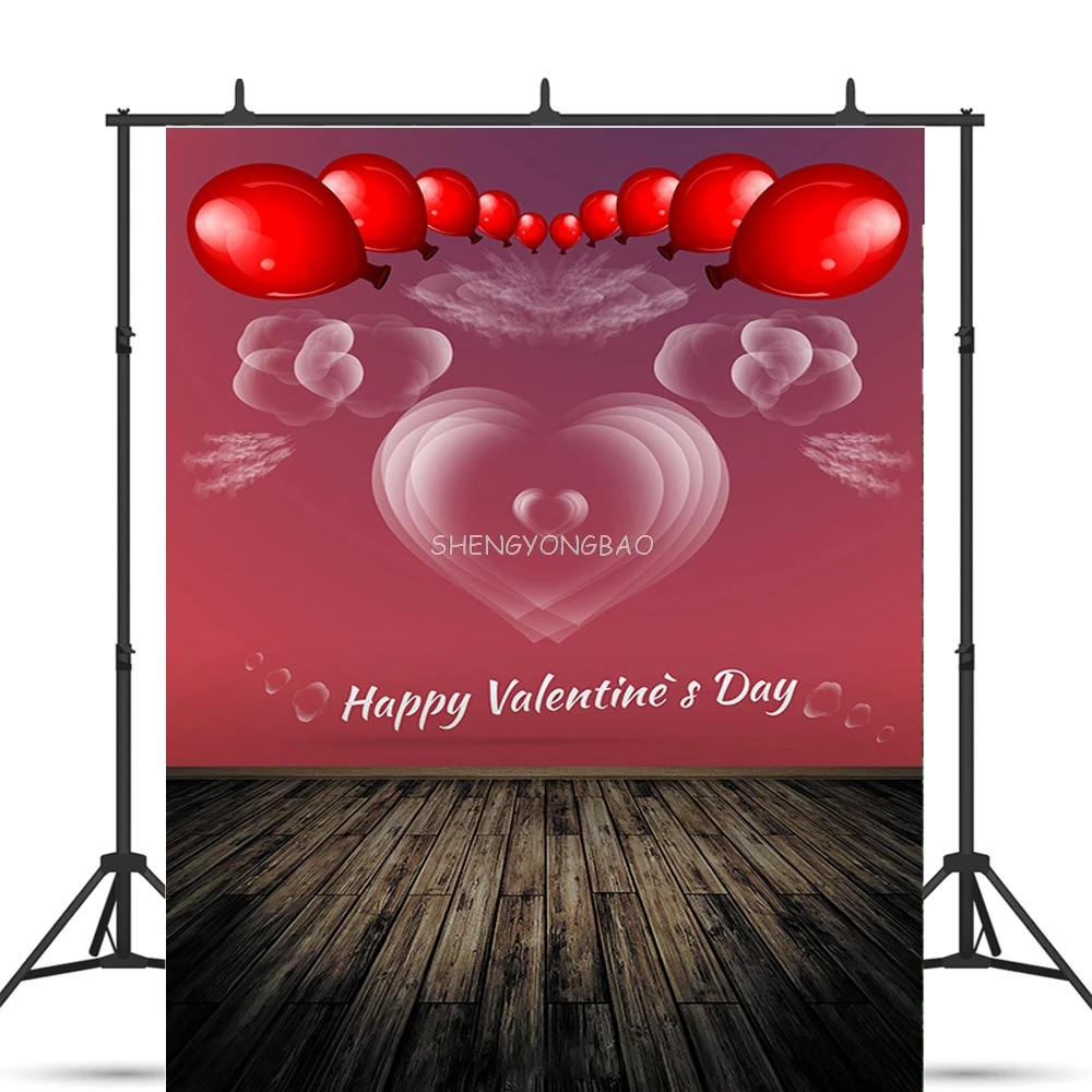 Rosebud Wedding Valentine's Day Photography Backdrops Props Beautiful Valentine's Day Heart Photographic Background LGH-14