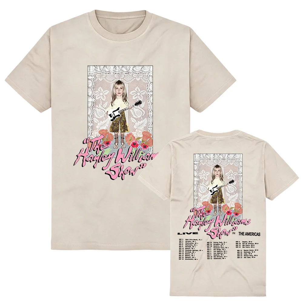Live in America The Hayley Williams Show T-Shirt Sommer Baumwolle O-Ausschnitt Damen T-Shirts Grafik Merch Lockere, weiche Kurzarm-T-Shirts – Detail 5