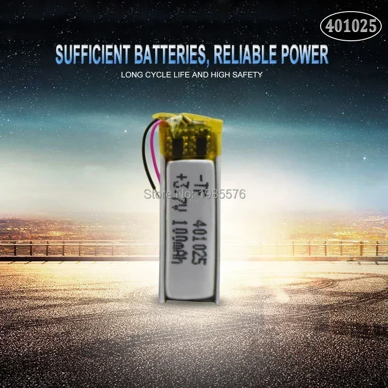 401025   Batteria al litio polimerica PLIB da 3,7 V 70 mAh per GPS MP3 MP4 MP5 DVD Bluetooth modello giocattolo Bluetooth mobile