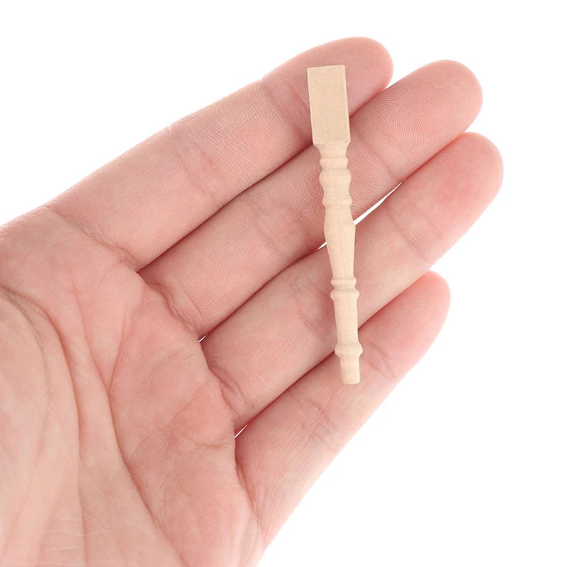 4 قطعة/المجموعة 1:12 دمية مصغرة كرسي خشبي الجدول الساق DIY اكسسوارات أثاث اللعب #1