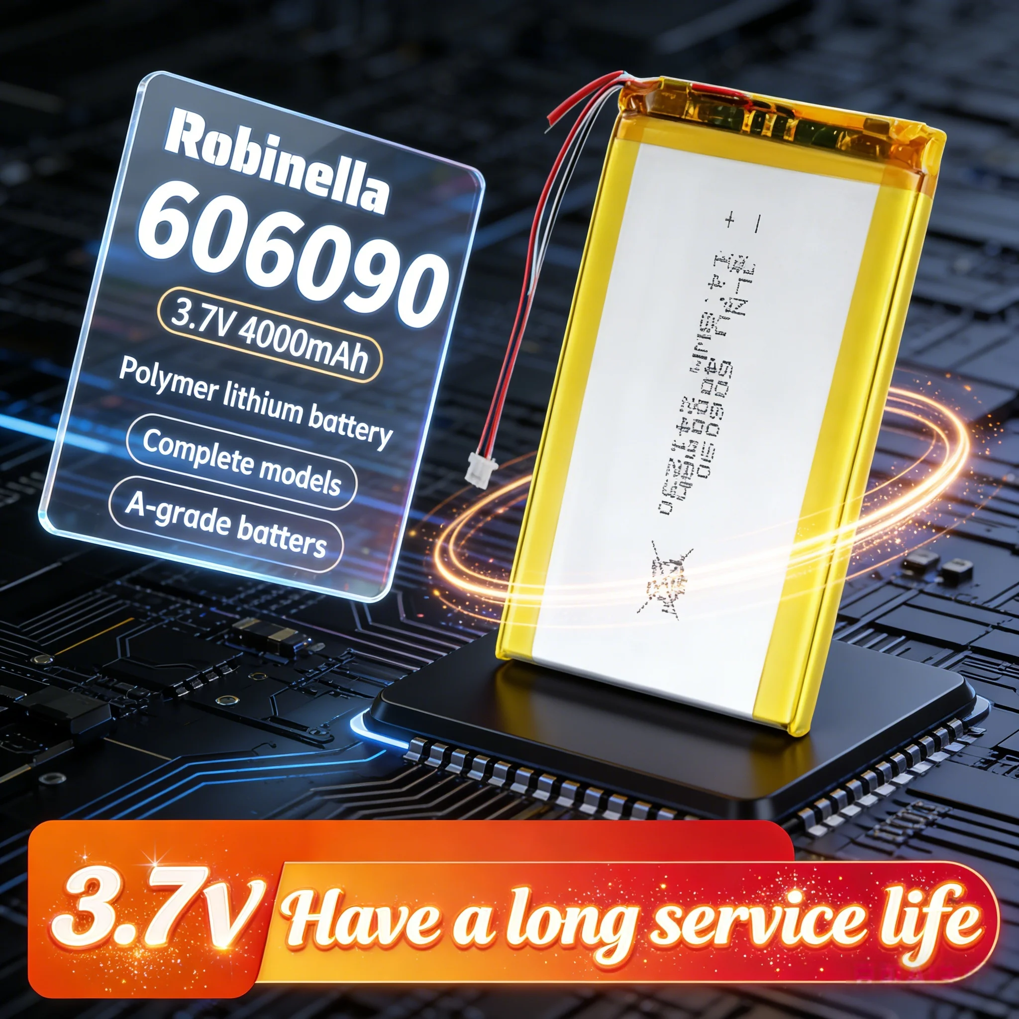 606090 3.7V 4000Mah…