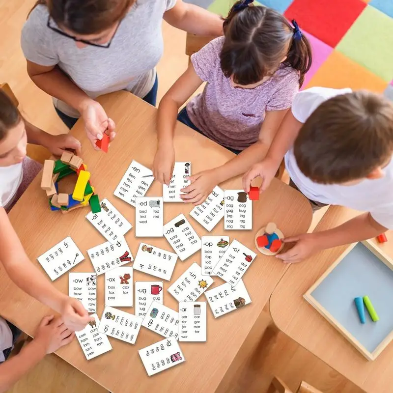 Vokabel-Wortkarten, Tiere, Vokabeln, Aufbau, Bewusstseinskarten für Kinder, Farb- und Formerkennung im Kindergarten