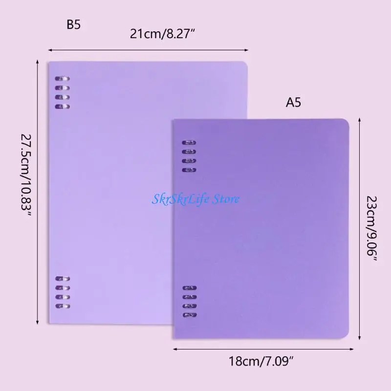 E65E Ringe Binder Aktenordner PP Binder Push-Pull-Abdeckung Bürobedarf