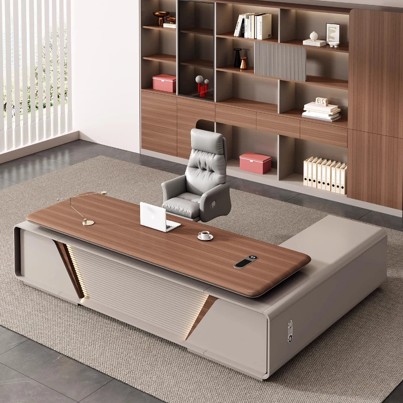 

Легкий роскошный офисный стол High Sense Blister Desktop Большой простой офисный стол Современная мебель президента-менеджера Escritorio