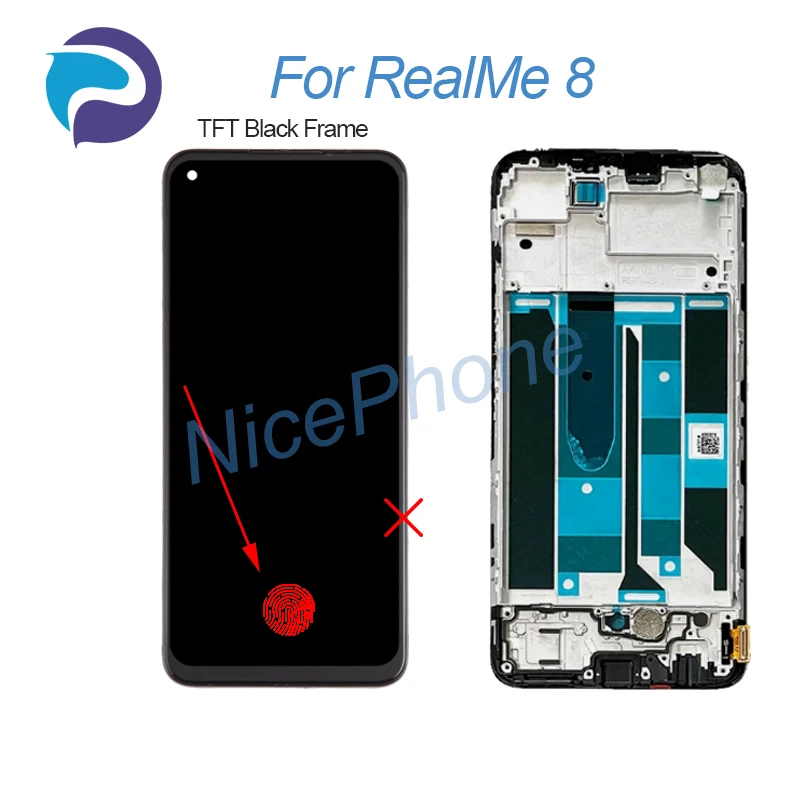 Display LCD Sostitutivo Per Realme 8 Pro RMX3081 E Realme 8 4G RMX3085 – Touch Screen 6,4” Con Kit Attrezzi Incluso