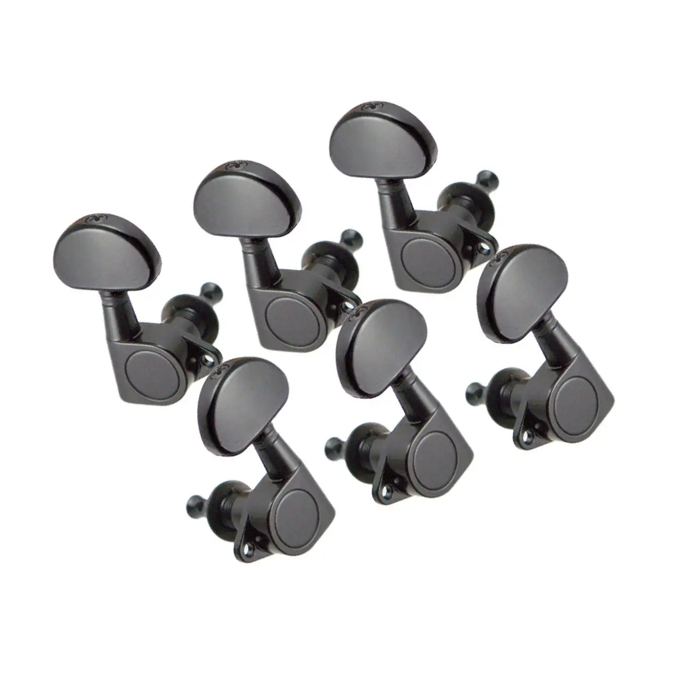 

6 Pieces Sealed Acoustic Guitar Tuning Pegs Tuners Machine Heads Black