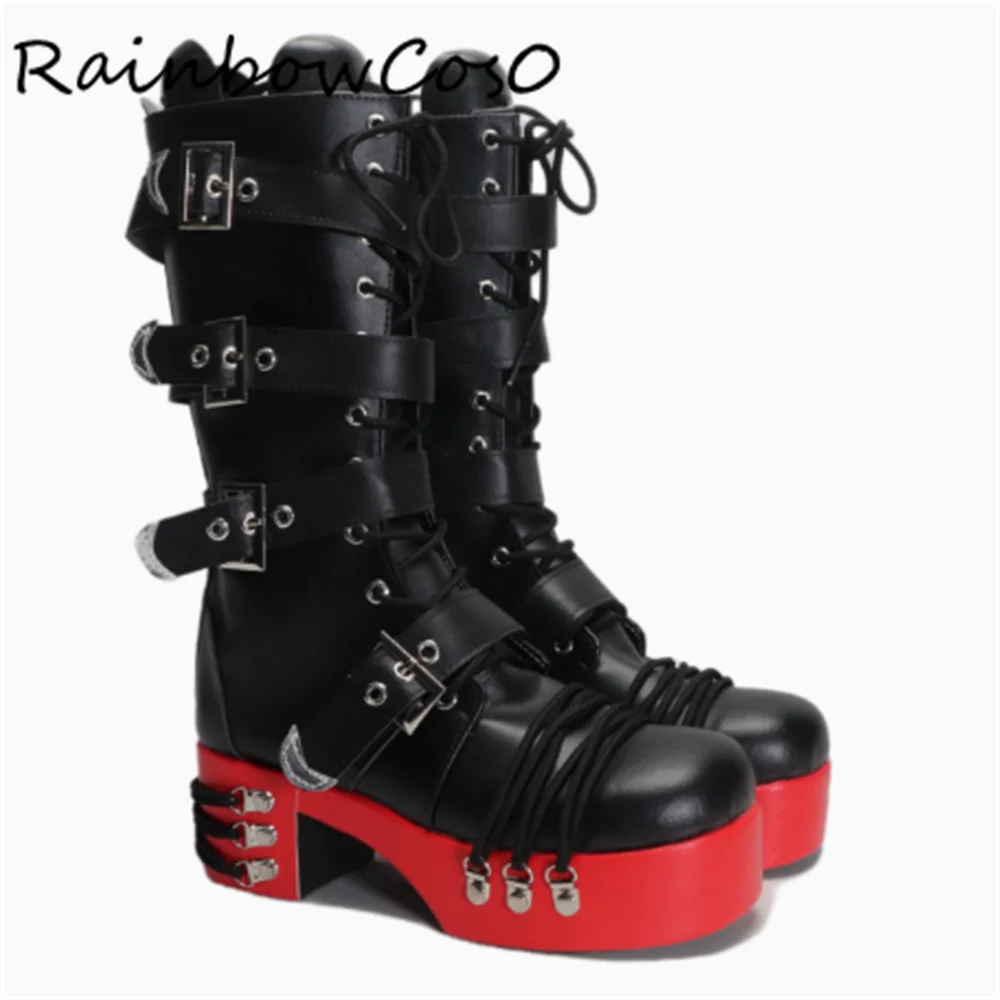 

Marie Rose Cosplay Shoes Boots Game Anime Party Halloween RainbowCos0 W5007