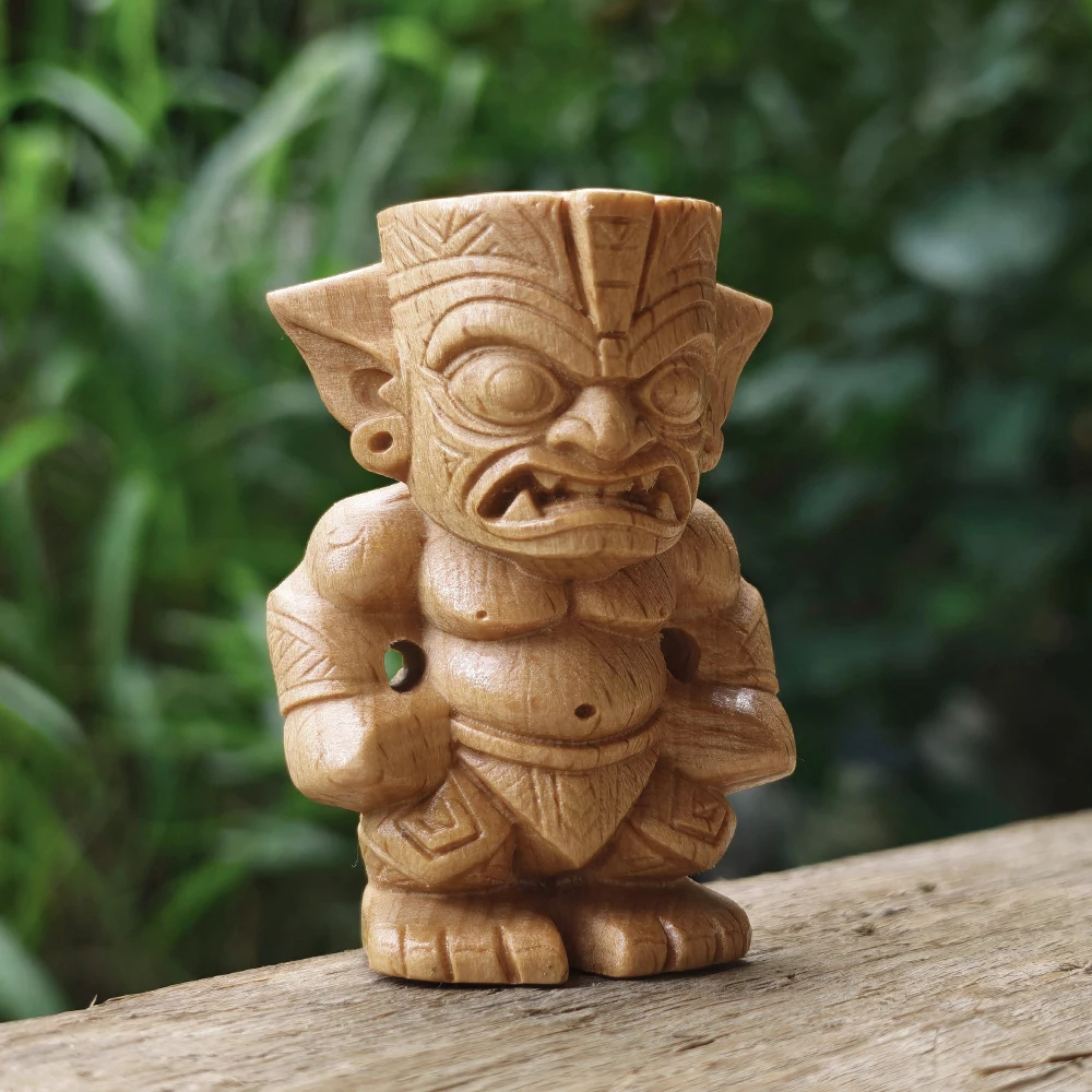 1.8 Inch Hand-Carved Wooden Gnome Figurine Ornament, Ethnic Style, Classic Theme, Suitable for Centerpiece Decoration, Tabletop Decorations, Back-To-School Gifts, Indoor Decorations, Fireplace, Party Decorations, Housewarming Gifts