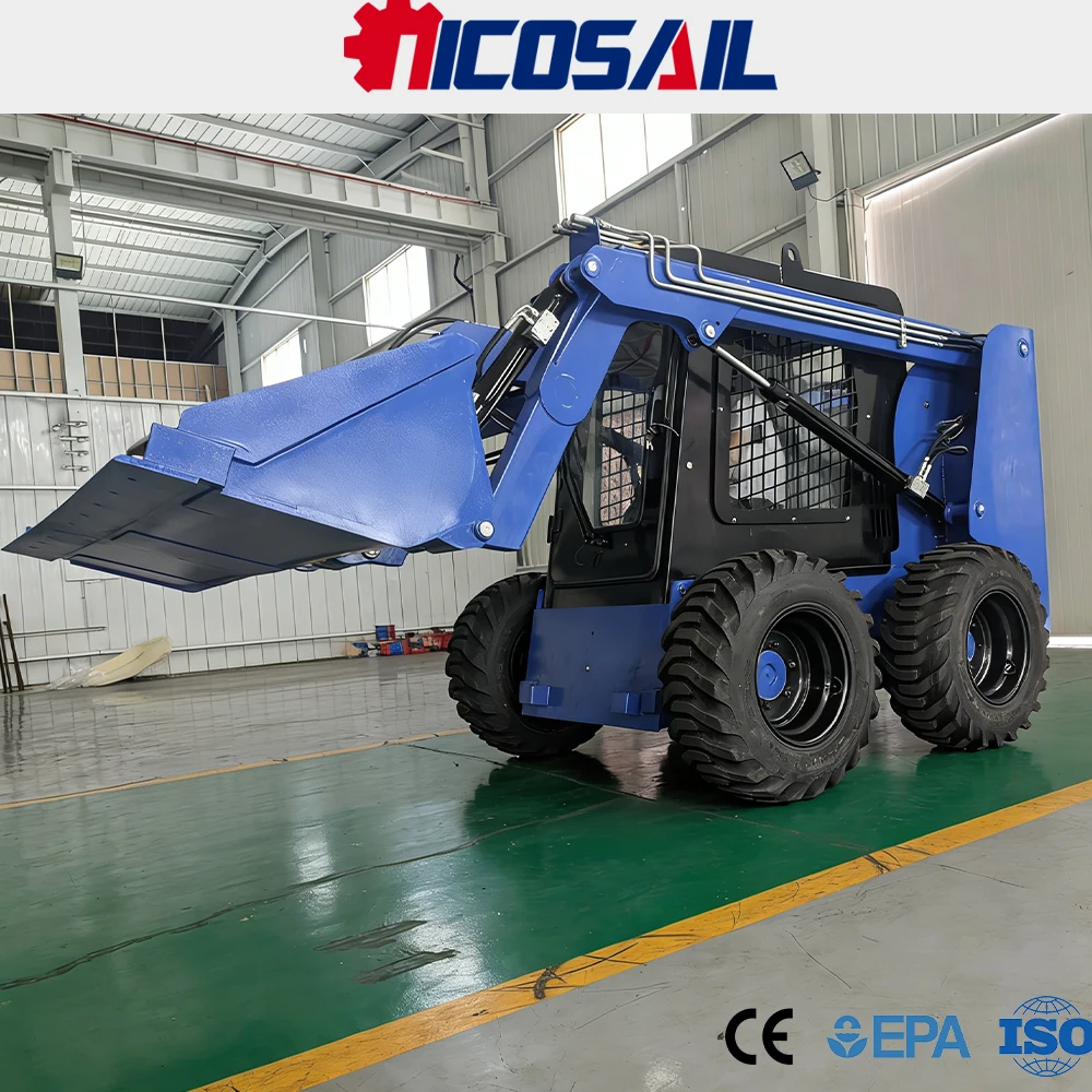 

Nicosail JC25 Compact Skid Steer Loader CE Approved Heavy Duty High Efficiency for Farmland Construction
