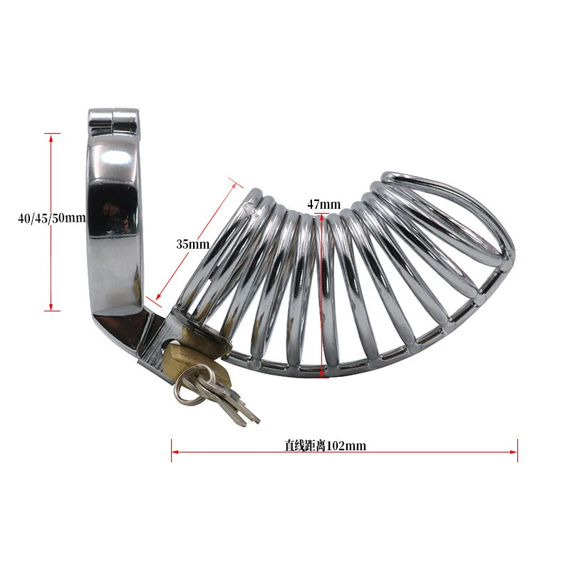 المثيرة مجرى البول قفل ذكر العفة قفص معدني القضيب قفص القضيب خاتم الديك مجرى البول العفة SM المنتجات الجنس لعب الكبار للرجال مثلي الجنس