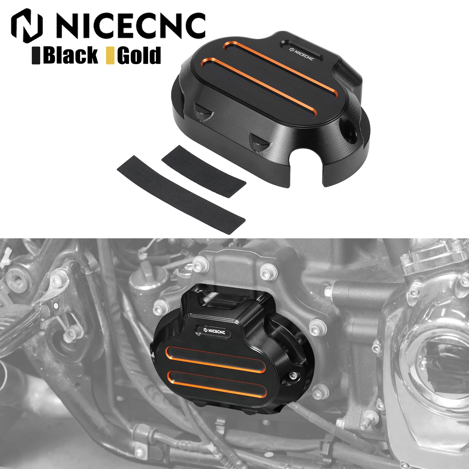 

For Harley Road King FLHR 2017-2020 Transmission Side Cover Street Glide FLHX FLHXS Road Glide FLTRX Electra Glide Ultra Limited