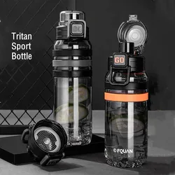 630ML/770ML High Quality Tritan Material Sport Water Bottle With Stainless Steel 304 Filter Portable Durable Gym Fitness Bottle