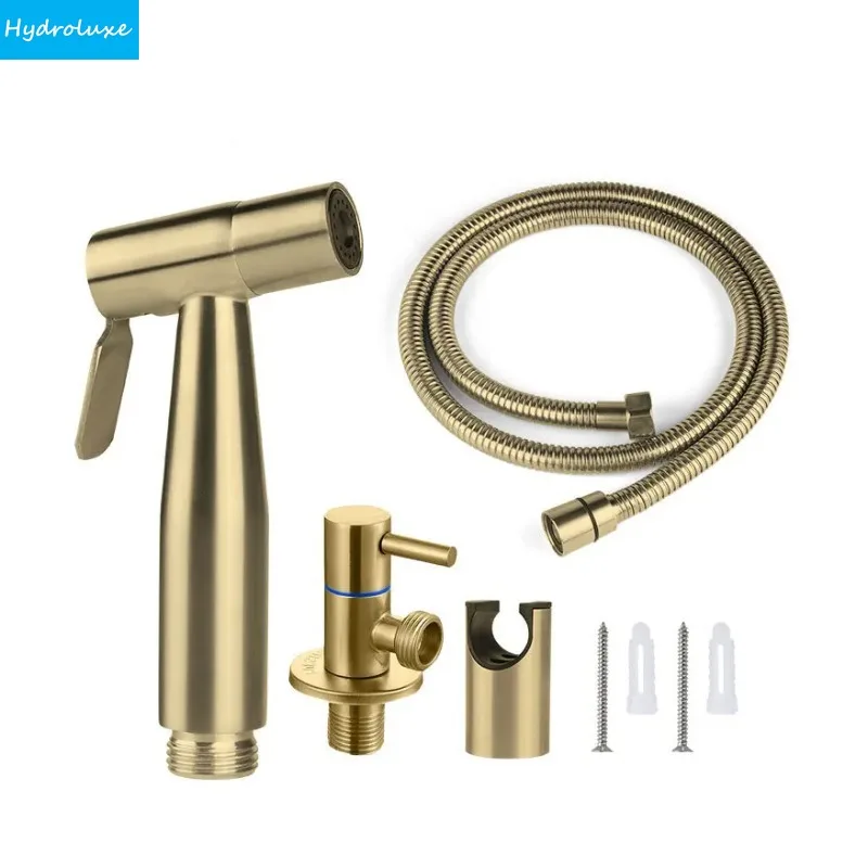 Kit de pulverizador de bidé de mano de acero inoxidable para inodoro, grifo de bidé manual para baño, pulverizador de bidé de mano, shattaf manual