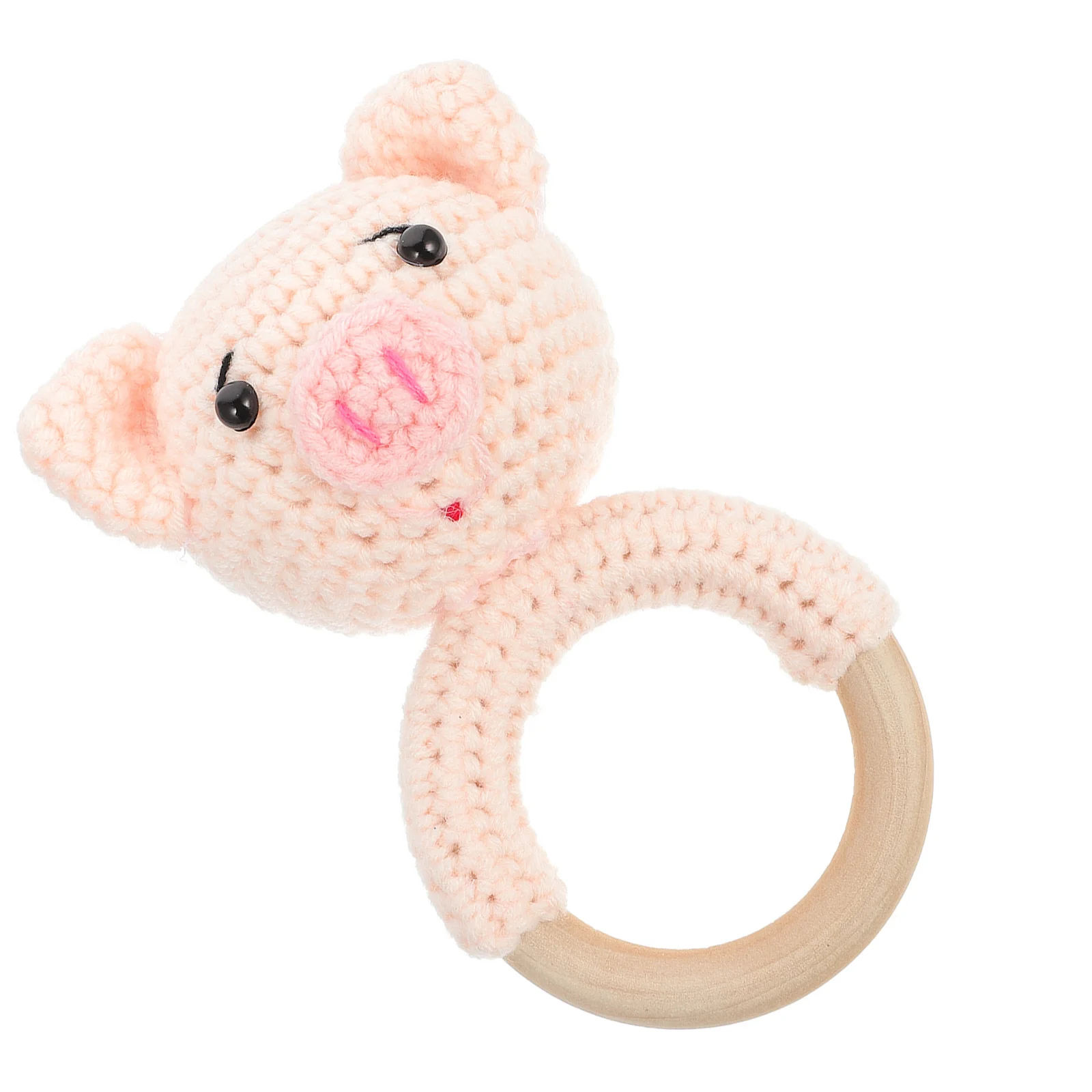 Agitatore ad anello Agitatore per mano all'uncinetto per bambini Agitatore per sonaglio sensoriale lenitivo per sonaglio a mano di sicurezza per il sonno infantile