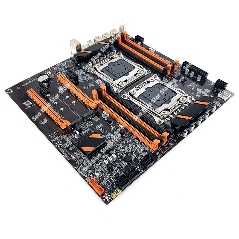 New X99 Main Board Dual DDR4 2011v3 Server Desktop Computer E5   2678V3 Multi-open