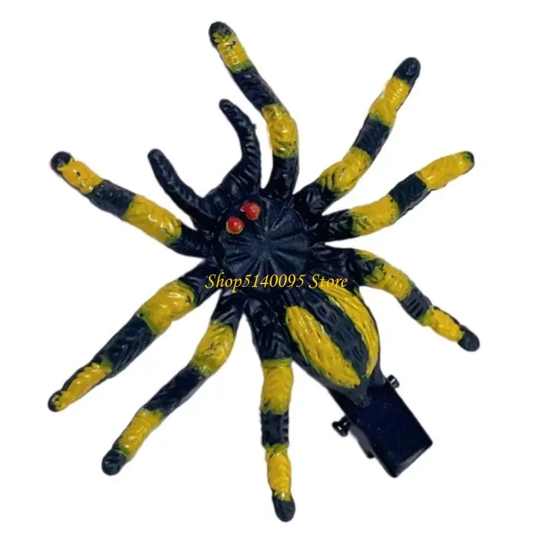 dxae แมงมุมน่ารักคลิปคลิปความทนทานเรซินผมคลิปแฟชั่นฮาโลวีนกิ๊บสำหรับเด็กผู้หญิงและผู้หญิง