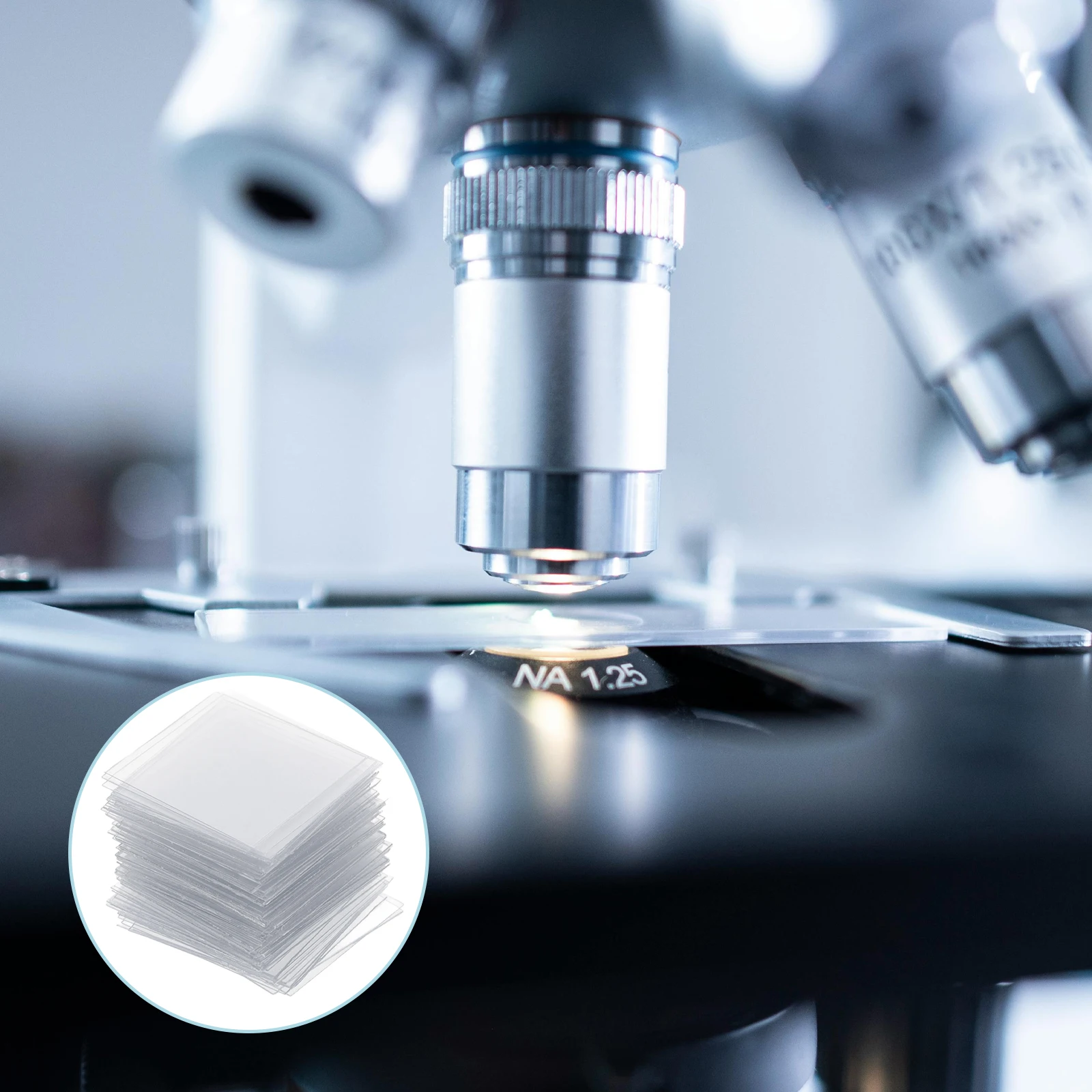 

Microscope Disposable Glass Slide Slides for Blank Lab Equipment Clear Optical Transparent Laboratory Supplies Child
