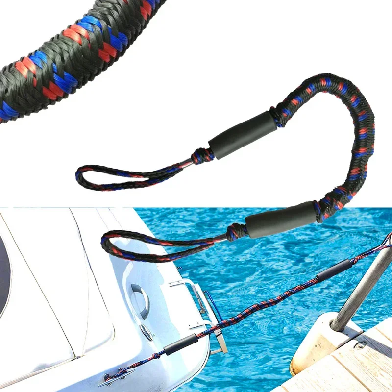 4.5 Foot Heavy Duty Kayak Marine Mooring Rope Boat Bungee Dock Line Anchor Rope Bungee Cord Dockline Boats Kayak Accessories