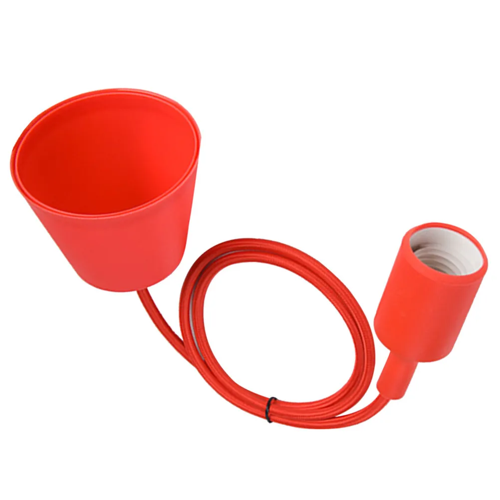 

Огнестойкий силиконовый светодиодный патрон E27, компактный круглый дизайн, модный цветной корпус для кухни, столовой, гостиной