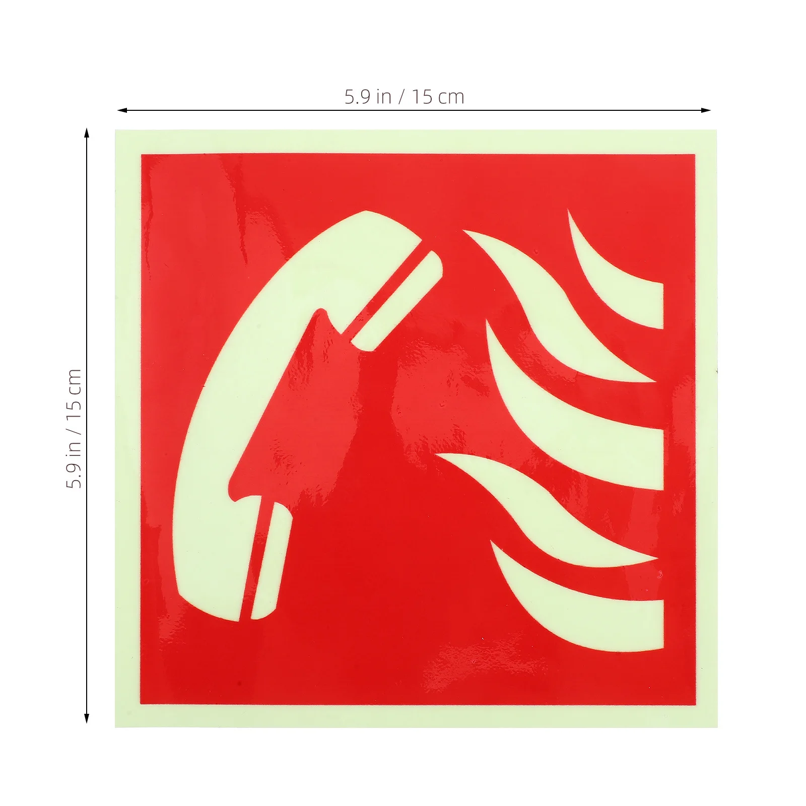 Fire Reporting Phone Number Decal Scratch Resistant Weatherproof High Visibility for Underground Facility Instruction Basement