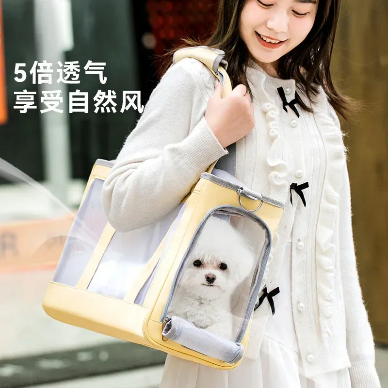 Cat Bag Out Portable Cat Dog Handbag Shoulder Pet Bag Space Capsule