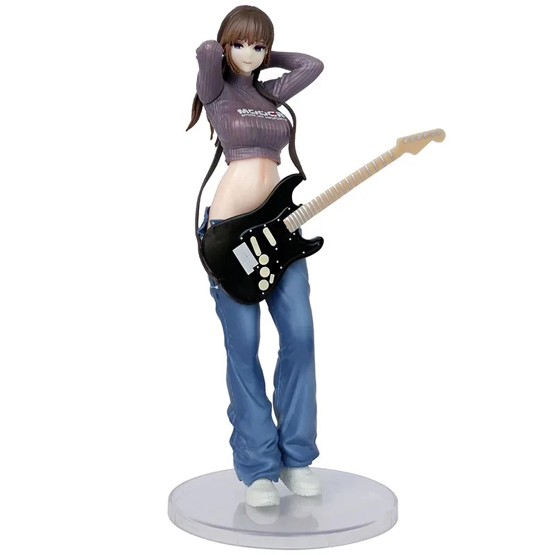 23cm Lovely Hitomio Figure Hitomio Guitar Younger Sister Sexy Girl PVC Action Figure Collectible Model Toys Kid Gift