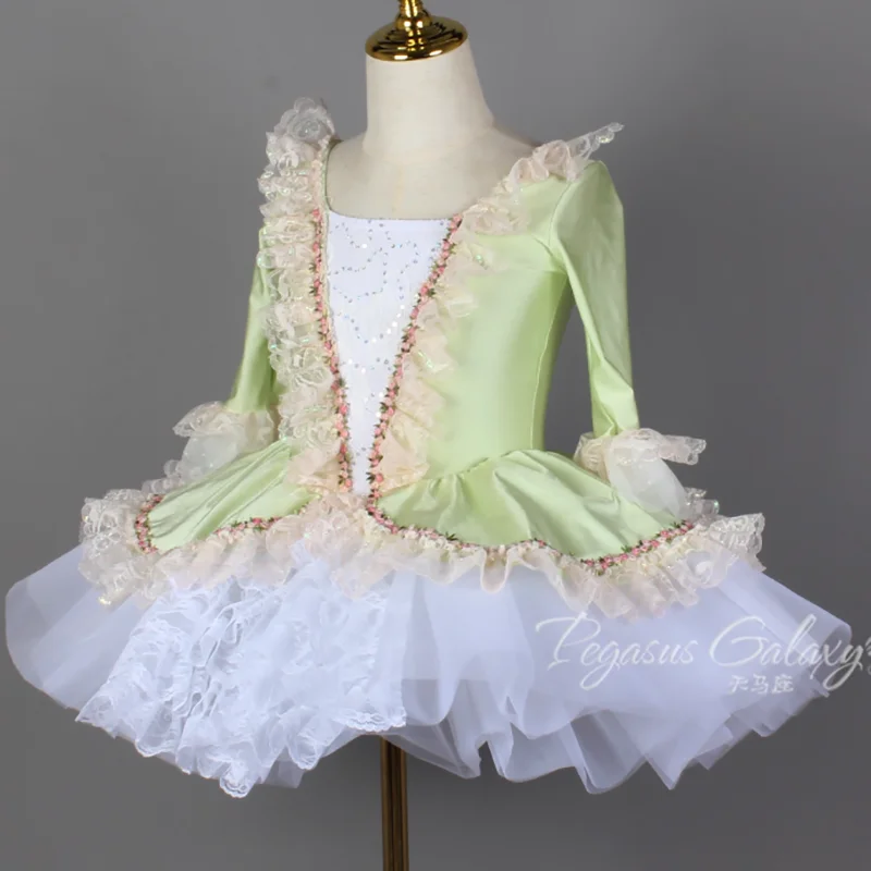 Leotardos profesionales para actuación de Ballet para niños y niñas, traje de tutú para gimnasia, traje de Ballet para faldas de traje de baile