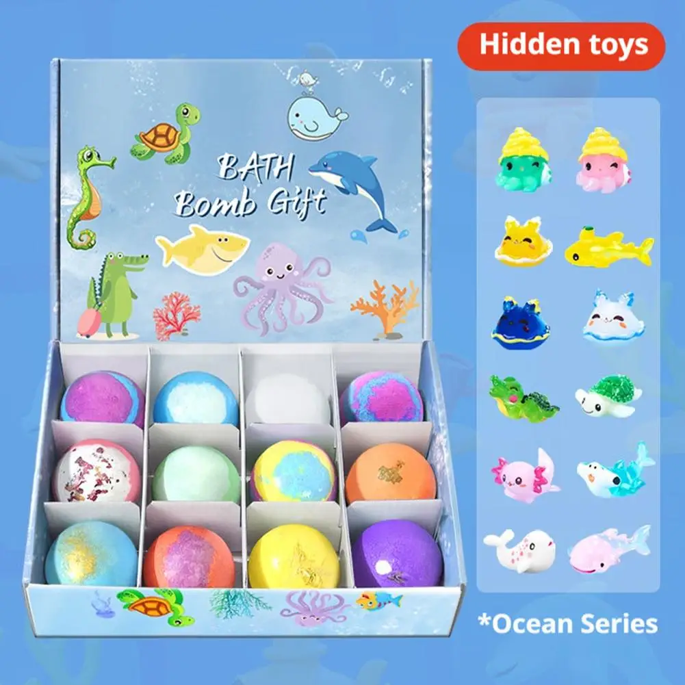 

Surprise Toy Bath Bombs Set For Kids With Hidden Toys Fizzies Bubbling Bath Salt Balls Safe Natural Essential Oil Moisturizing