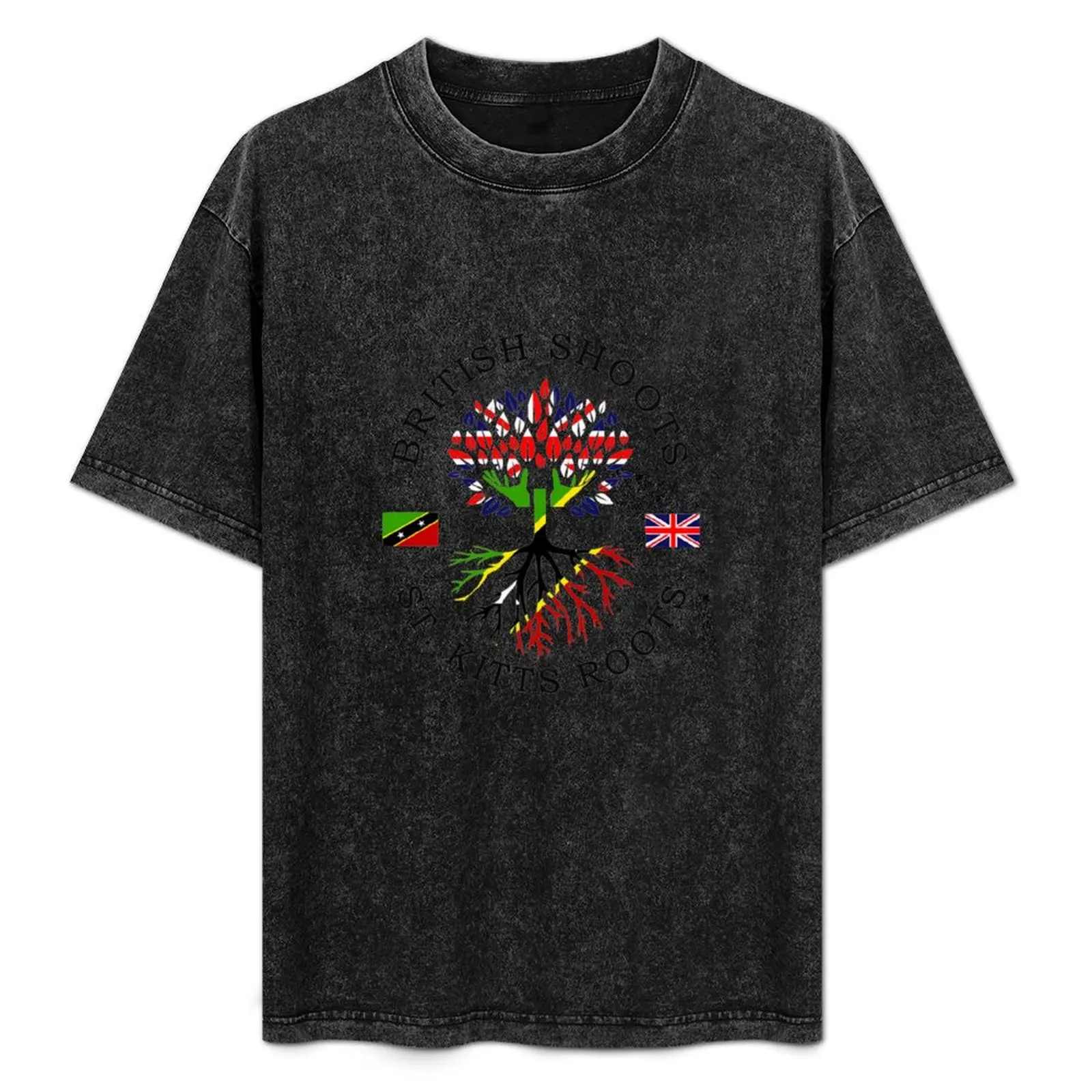 

St. Kitts Roots - British Shoots - Heritage Pride - V2 T-Shirt Lightweight Running Sports T-Shirt