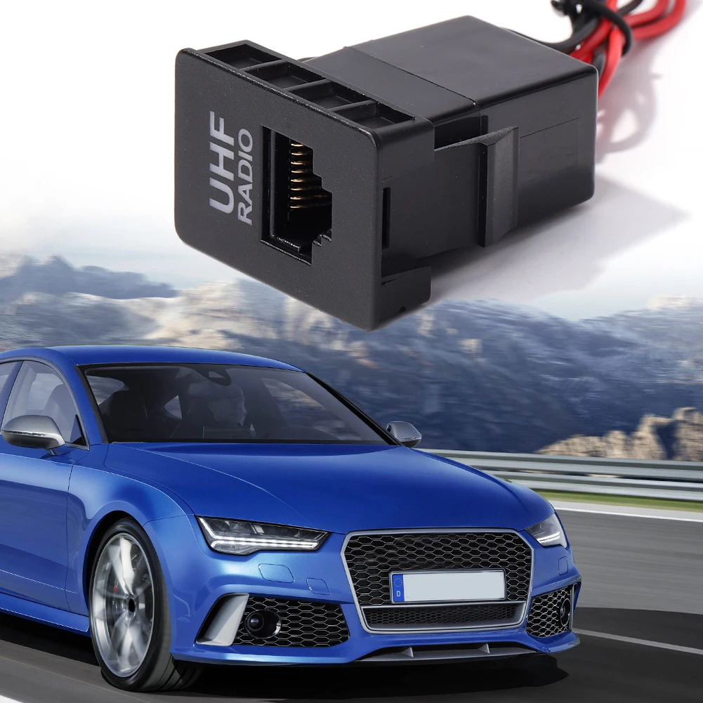 فارغة RJ45 ميكروفون Mic محول القابس UHF راديو تمرير من خلال موصل RJ45 UHF راديو تمرير من خلال موصل اكسسوارات السيارات