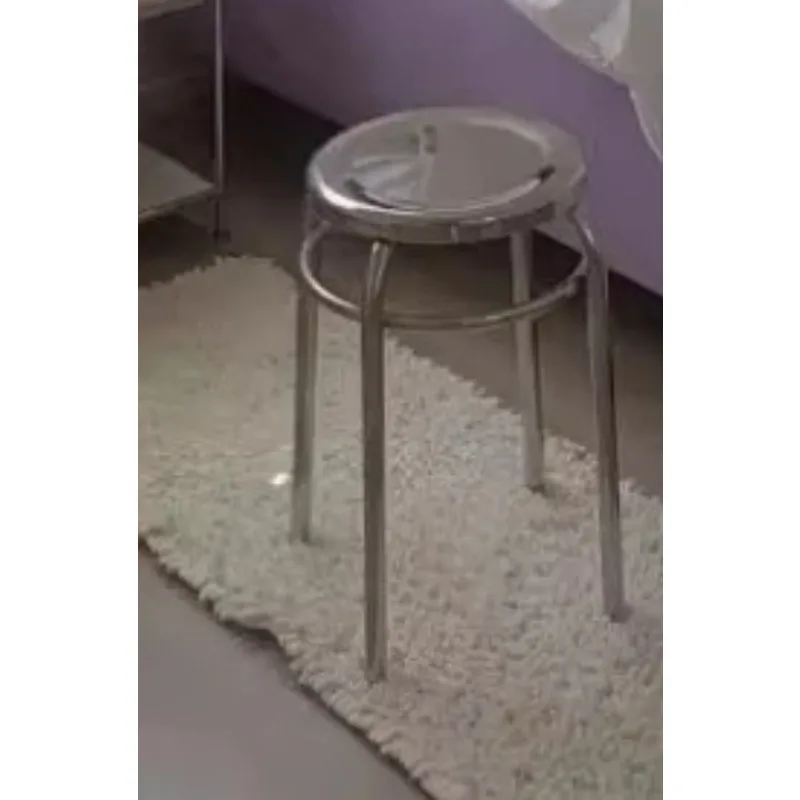 silver-stainless-steel-chair-for-living-room-home-modern-minimalist-single-leisure-chair-round-stool-1pcs
