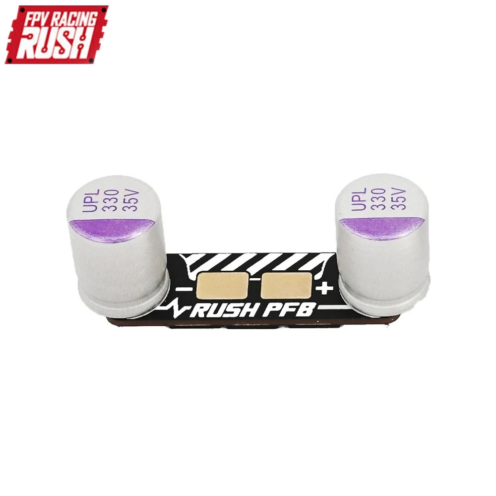 Rushfpv Rush Pfb Power Filter Board W/ 2pcs 35v 330uf Electric Capacity Compatible Blades 4in1 Brushless Esc For Rc Fpv Drone