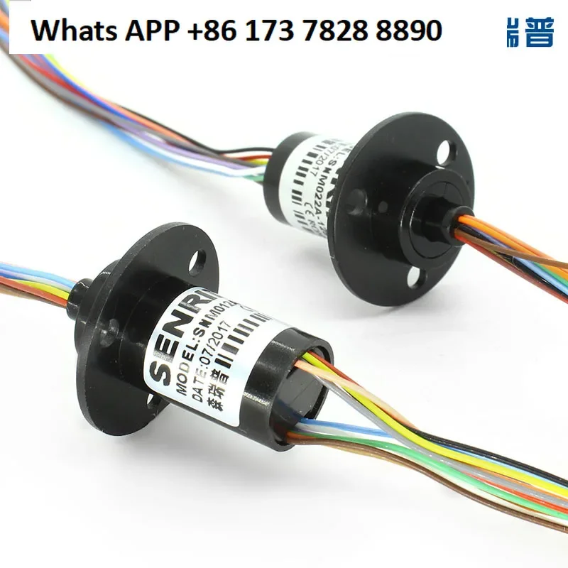 Anillo colector conductor miniatura 4 6 12 18 ruta diámetro exterior 12,5mm tipo tapa de anillo conductor señal rotativa
