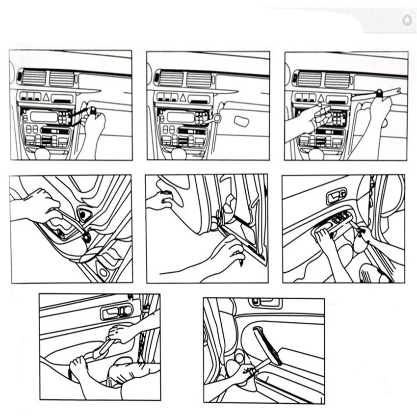 Car Disassembly Interior Kit for vw gol ford passat b6 fiat stilo jeep compass 2018 peugeot 208 ix35
