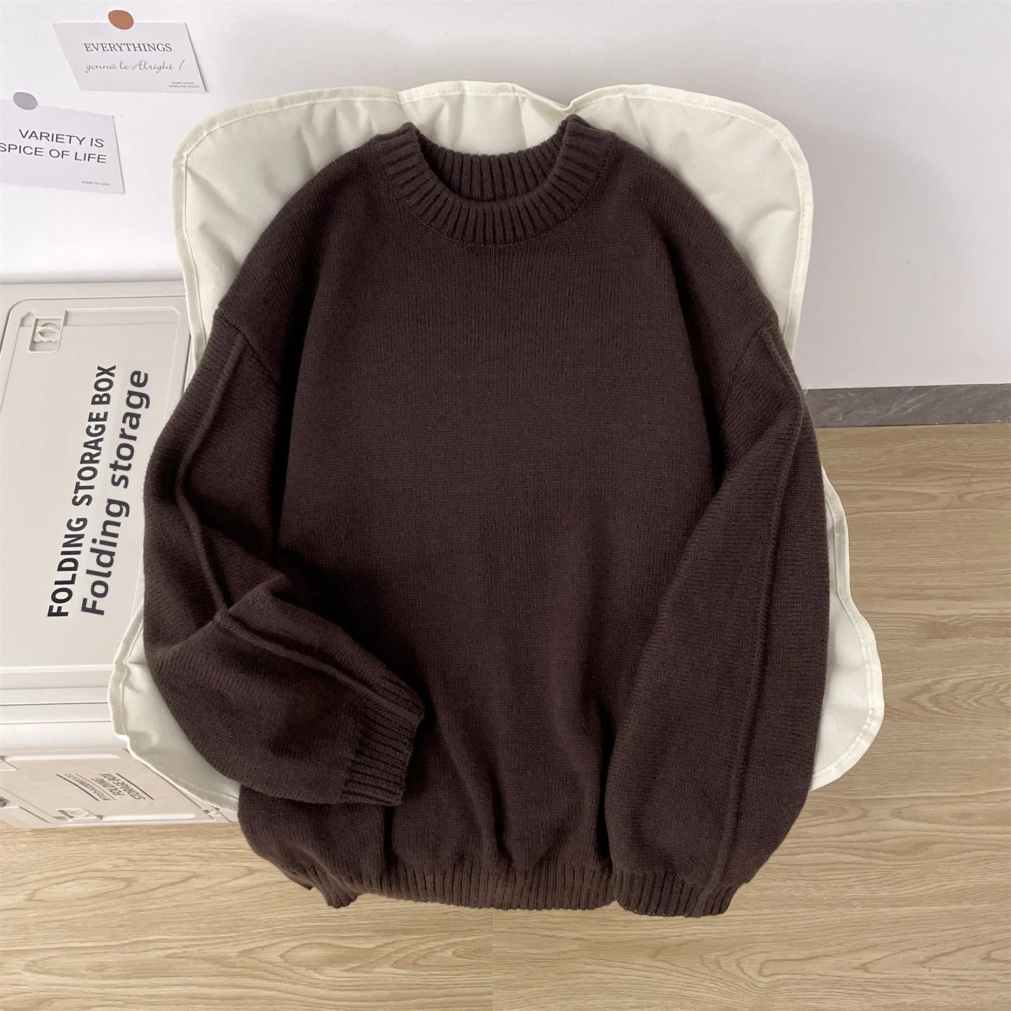 

Мужской повседневный вязаный свитер с круглым вырезом, однотонный, осенне-зимний, теплый, базовый, удобный, из мягкой ткани, легко носить, для повседневной носки