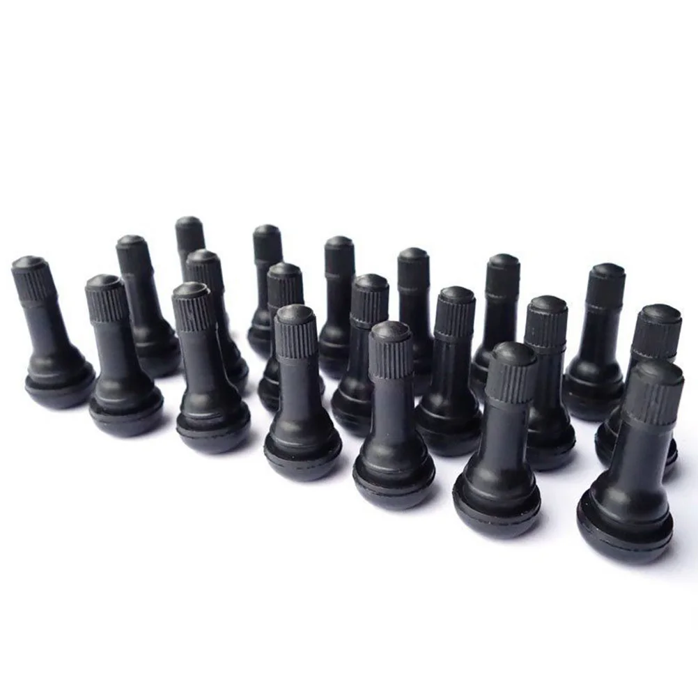 

20pcs Tubeless Tire Valve Stems Tr-413 1-1/4 Inch 32Mm 0.453 Inch Rim Hole Dia 65Psi Max Rubber Snap- Truck Repair Tool