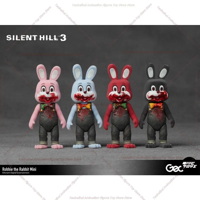 GECCO Silent Hill 3 Robbie Rabbit Mini Version Pink Black Blue Red Figure Model Toy Collection Gift