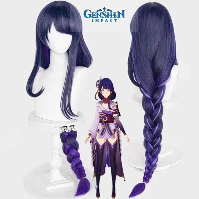 ชุดคอสเพลย์ไรเด็นโชกุนจากเกม Genshin Impact ปี 2025 ชุดยูนิฟอร์มอนิเมะ พร้อมวิกผม เครื่องประดับศีรษะ ชุดบาอัล สำหรับฮาโลวีน ครบชุด