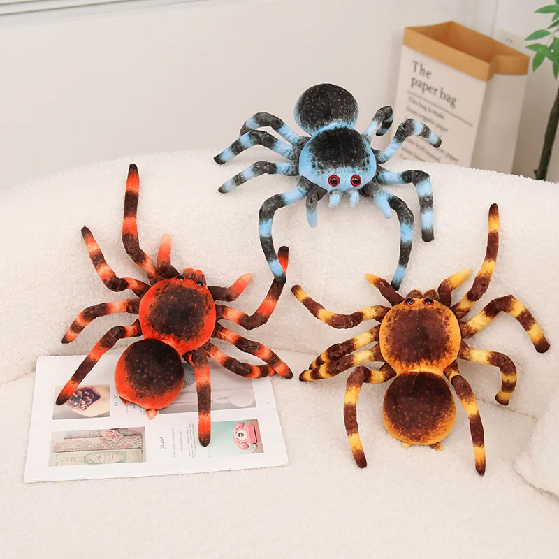 Spider Plush Toys 20/25cm Simulated Insects Stuffed Doll Interesting Home Decoration Toys Fun Prank Toy Creative Birthday Gifts